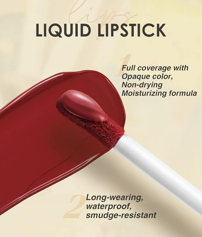 12Pcs Matte Liquid Lipstick Lip Liner Pens Set One Step Lips Makeup Sets Pigment Velvety Nude Lip Stain Waterproof Long Wear Lip Gloss Make up Gift Set (Set B)