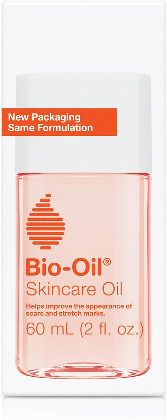 Bio-Oil Skincare Body Oil Vitamin E serum for scars, stretch marks, and moisturizing face and body. 2 oz, suitable for all skin types.