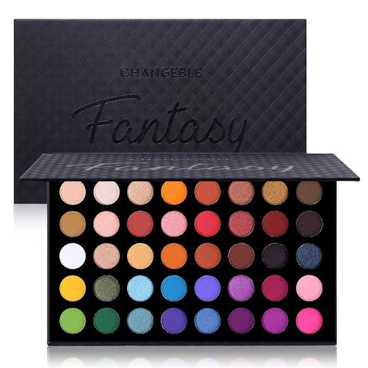 Highly Pigmented Eye Makeup Palette Matte Shimmer Metallic Eyeshadow Pallet Long Lasting Blendable Natural Colors Make Up Eye Shadows Cosmetics Gift Kit