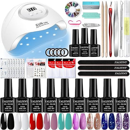 9 colors nail polish set,gel nail polish kit,nail lamp, nail tool