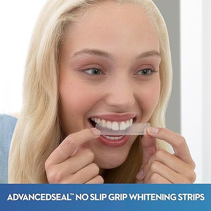 Crest 3D Whitestrips Vivid Plus Teeth Whitening Strip Kit, 24 strips per pack.