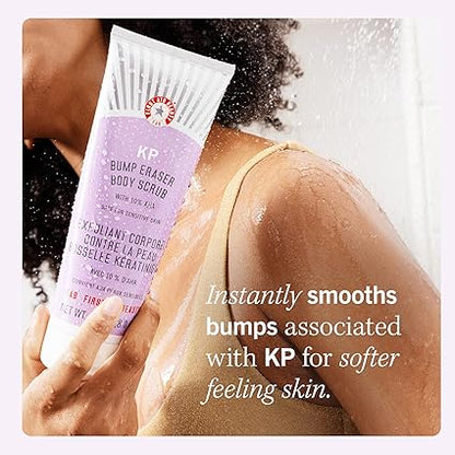 First Aid Beauty KP Bump Eraser Body Scrub, Exfoliant for Keratosis Pilaris with 10% AHA, 2 oz.